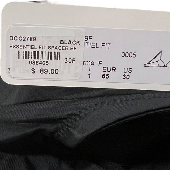 Antinéa Essentiel Fit Spacer Bra Black 30F NWT - Picture 4 of 4